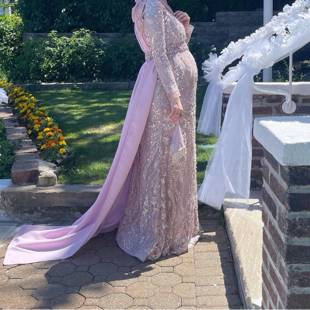 Custom maternity gown.
